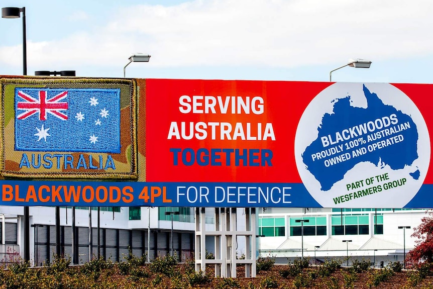 A billboard at Canberra Airport.