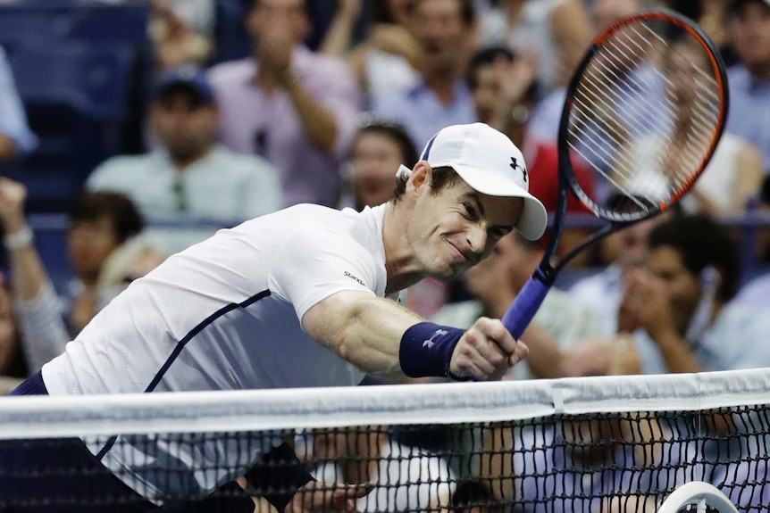 Andy Murray after losing a point against Kei Nishikori
