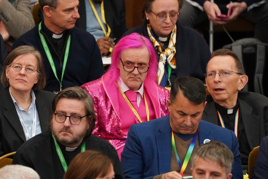 Members of the Church of England's Synod, gather at the General Synod of the Church of England