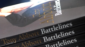 Federal Oppositon Leader Tony Abbott's book Battlelines (AAP:Dean Lewins)