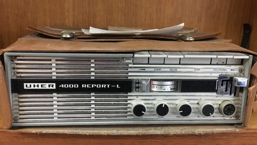 The third tape recorder used by Hazel de Berg to record oral histories.