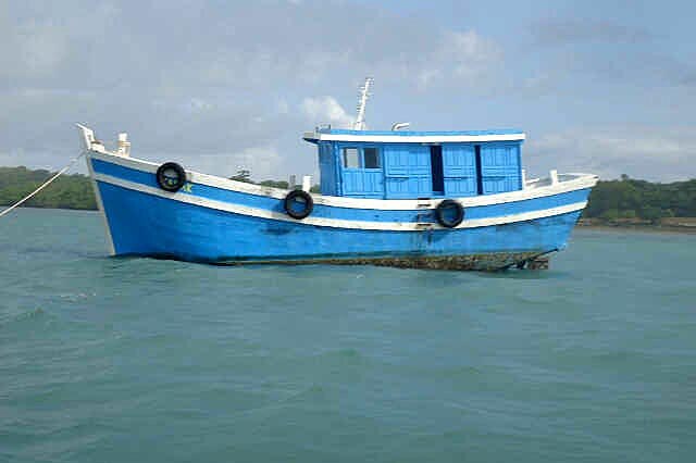 Boat used by people smugglers