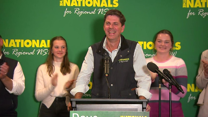 Barilaro declares 'Nats are back' as party on track for historic by-election win