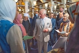 Prince Charles at Al-Azhar mosque in Egypt in November 2021