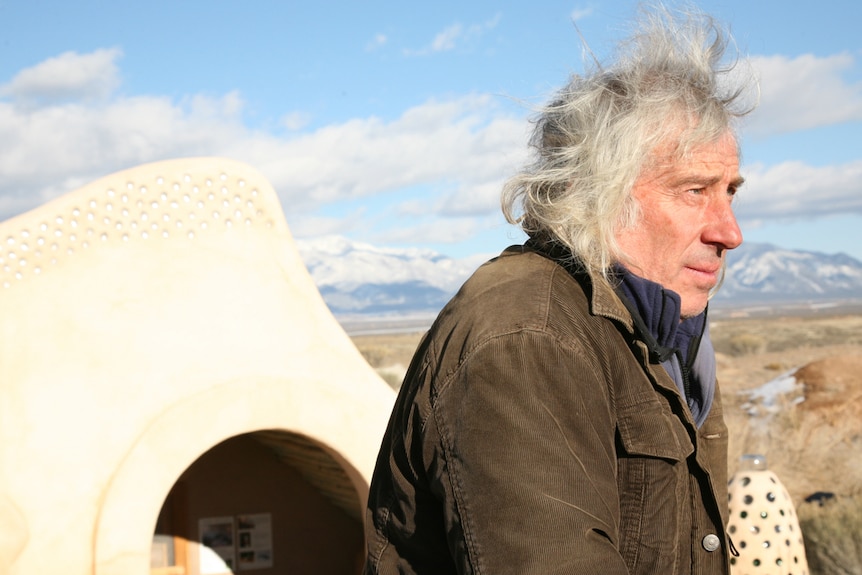 Earthship Biotecture founder Mike Reynolds from New Mexico.