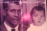 A picture of Stan Grant as a baby with his father.