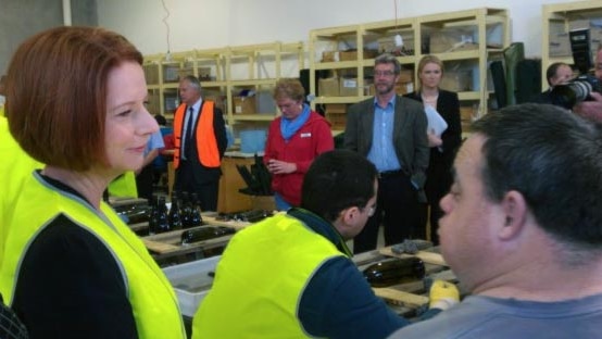 Julia Gillard visits ACTIV Foundation in Albany