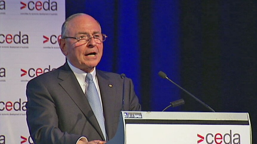 Government's top business adviser, Maurice Newman, says Australia's minimum wage is too high