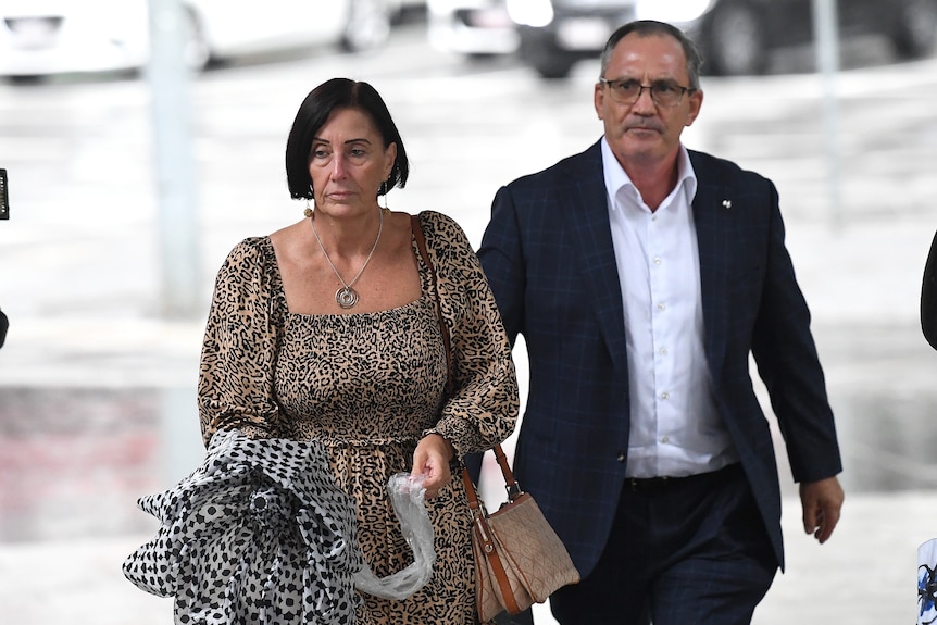 Sue and Lloyd Clarke leave court