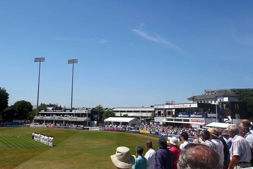 Essex CC's ground in Chelmsford during Australia's tour game