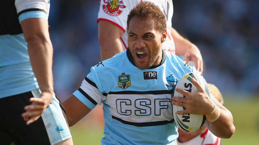 Sam Tagatese celebrates try against Warriors