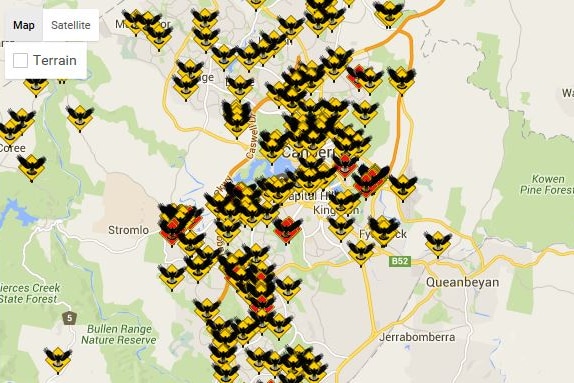 Magpie alert map