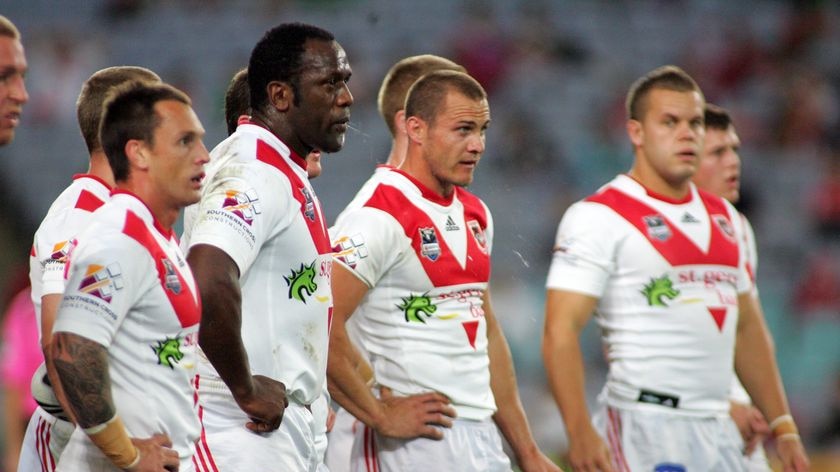 The Dragons have lost to the Raiders, Broncos and Rabbitohs in three straight weeks.