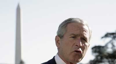 US President George W Bush says the new defence secretary has shown he is an agent of change. (File photo)