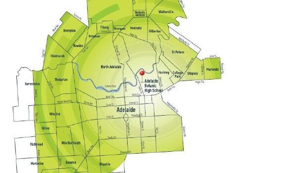 Adelaide and Botanic High Shared Zone