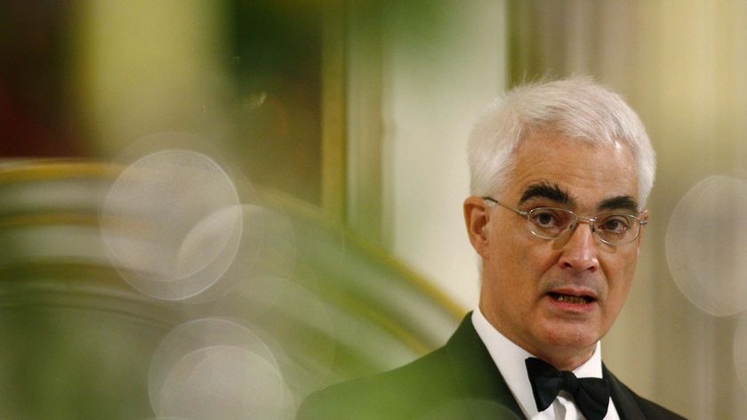 Britain's Chancellor of the Exchequer Alistair Darling