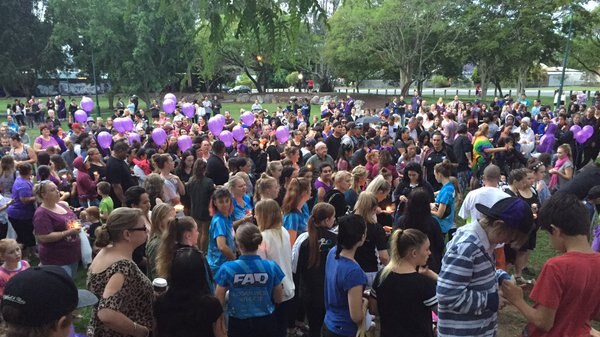 Schoolgirl Tiahleigh Palmer remembered at candlelight vigil