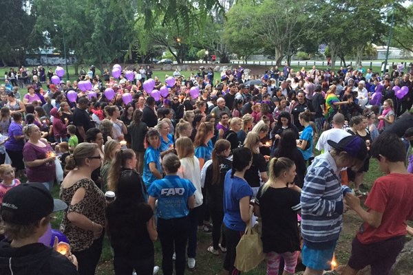 Schoolgirl Tiahleigh Palmer remembered at candlelight vigil