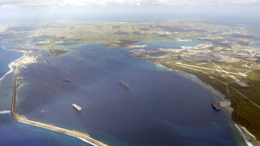 Apra Harbor on US Naval Base Guam