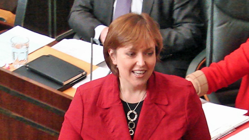 Tasmanian Premier Lara Giddings  in parliament.