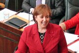 Tasmanian Premier Lara Giddings  in parliament.