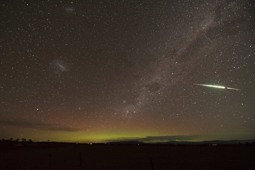 Meteor light in Tasmanian sky, 28th March 2019