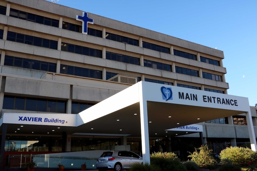 Photo showing outside of the Xavier building at Calvary Hospital in Canberra