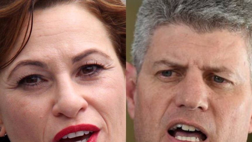 Queensland Labor MPs Jackie Trad and Stirling Hinchliffe.