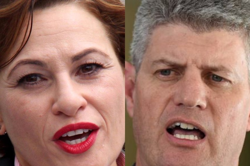 Queensland Labor MPs Jackie Trad and Stirling Hinchliffe.