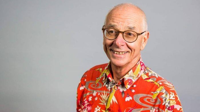 Dr Karl smiling happily