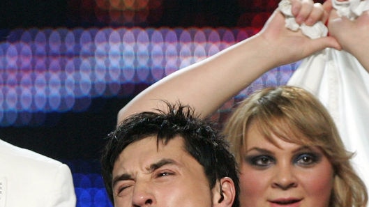 Eurovision Song Contest winner Dima Bilan of Russia.