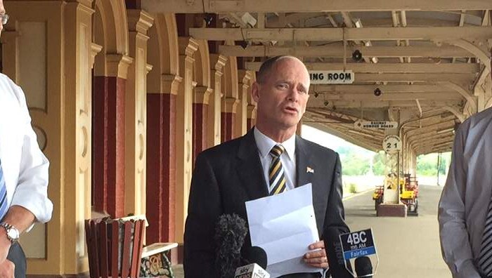 Queensland Premier Campbell Newman in Toowoomba