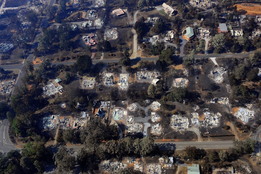 Marysville after the Black Saturday bushfire