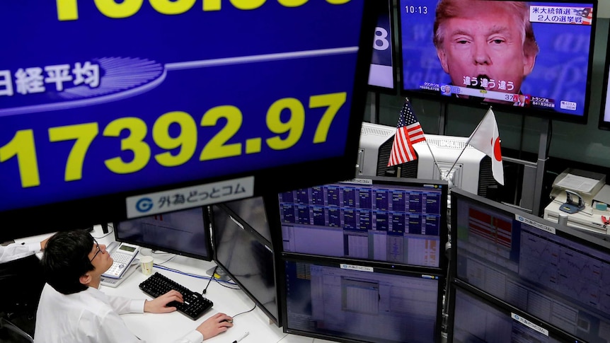 Japanese markets monitor fall as Donald Trump nears victory