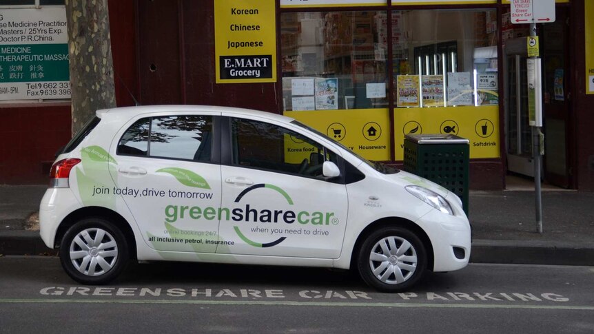 Car share on Russell Street, Melbourne