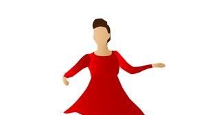 Dancing lady with a prosthetic leg emoji