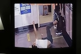 Man fainting on TV