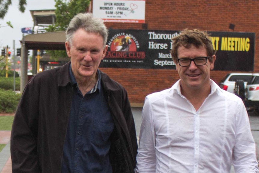 Ian Taylor campaigns with Darren Forster in Kalgoorlie.