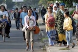 Displaced ... the Indonesian Govt says more than 50,000 people are homeless.