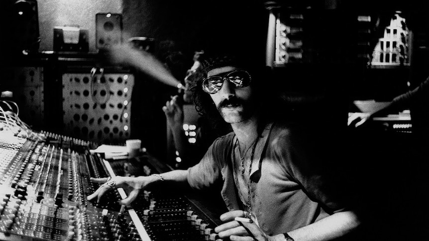 Music producer Felix Papparlardi at a mixing desk.