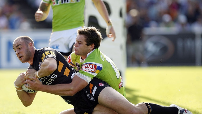 Liam Fulton (left)... one of three Tigers players fined (file photo).