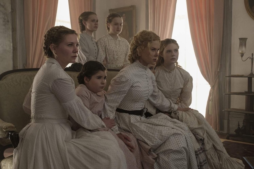 Still image of the lead female characters from 2017 feature film The Beguiled.