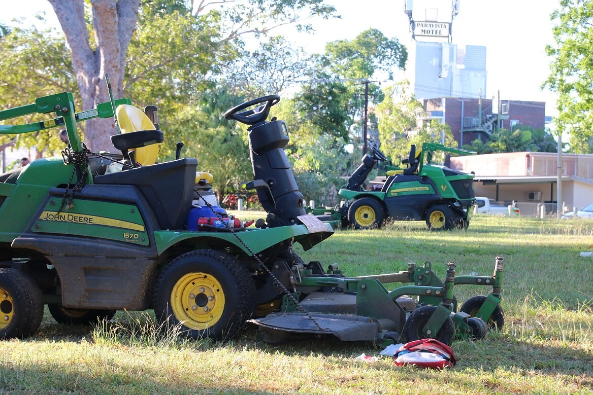 Darwin Council worker slashed in face by steel bar in freak mower