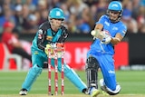 Jake Weatherald plays a shot during the Big Bash League