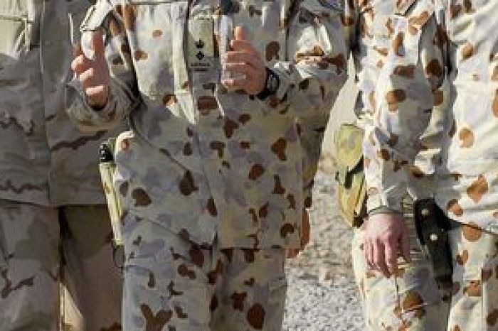 Australian soldiers in uniform