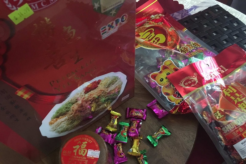 Chinese sweets and gifts given to friends and loved ones