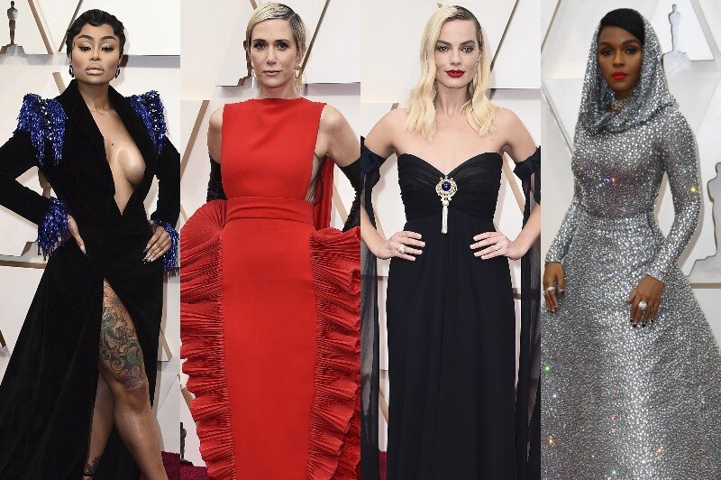 Oscars (not red) carpet: The best fashion looks - in pictures - BBC News