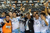 To the victors go the spoils: Sydney FC lifts its second A-League crown.