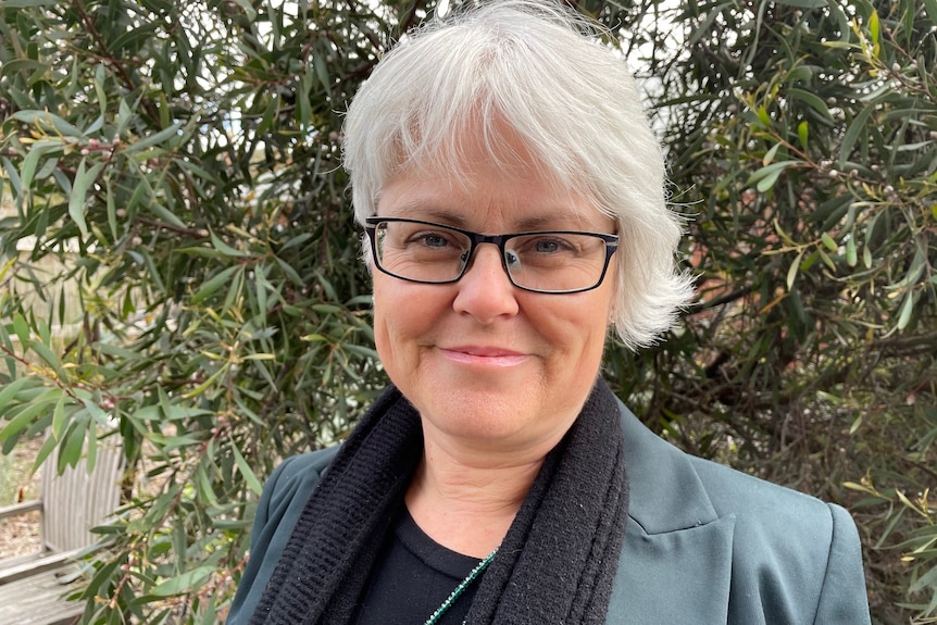 Head shot of middle aged professional woman.  