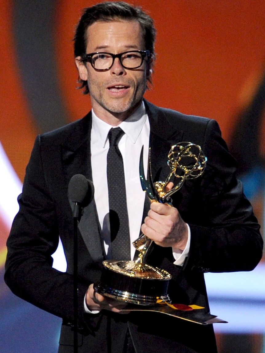 Guy Pearce wins Outstanding Supporting Actor in a Miniseries or Movie award at the Emmys